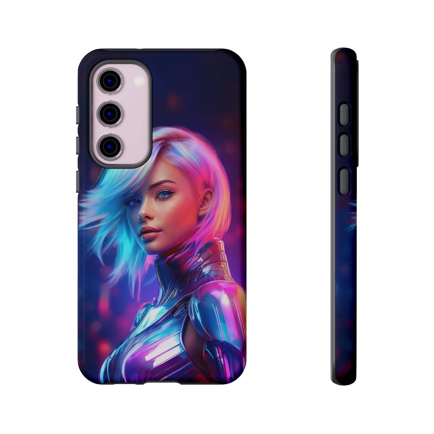 Futuristic Cyberpunk Female Cell Phone Case 028