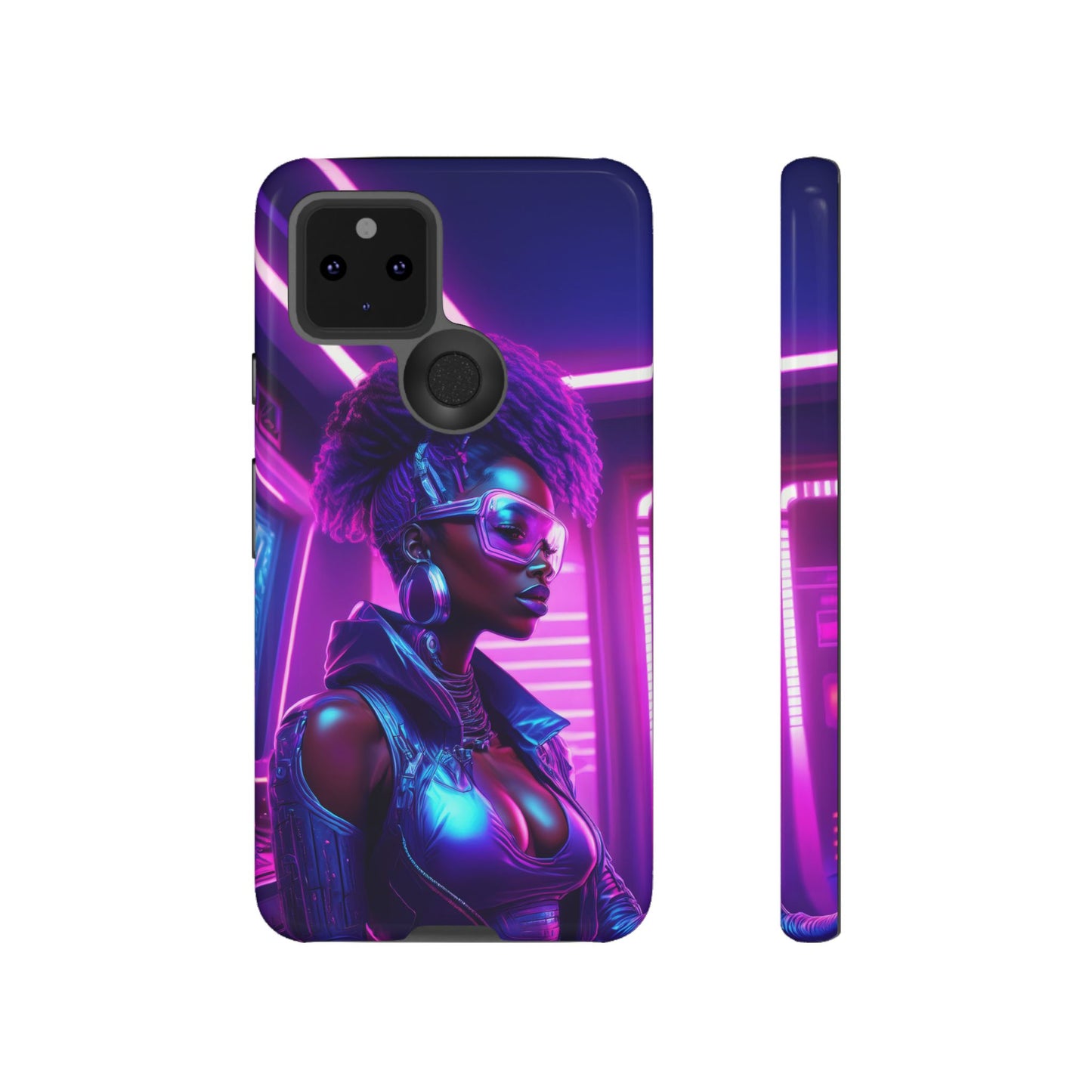 Futuristic Cyberpunk Female Cell Phone Case 004