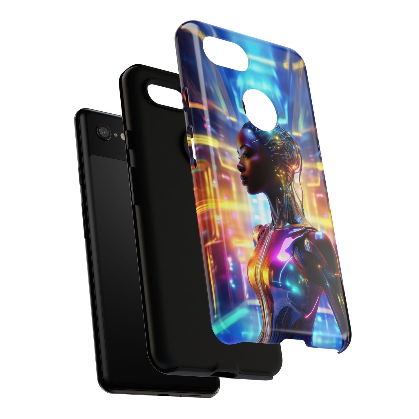 Futuristic Human Android Hybrid Cell Phone Case 011