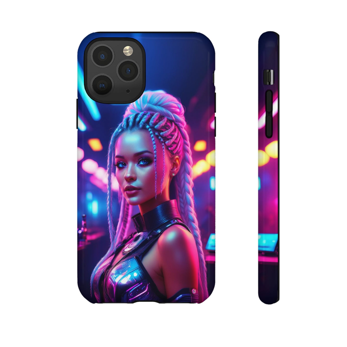 Futuristic Cyberpunk Female Cell Phone Case 007