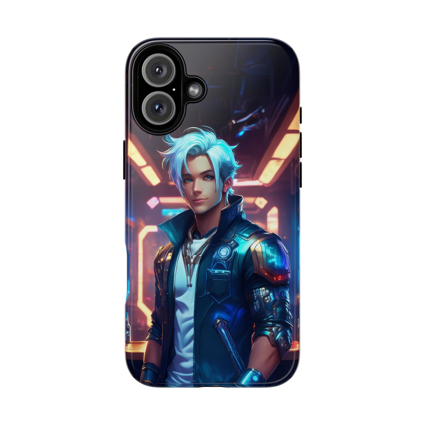 Futuristic Cyberpunk Male Cell Phone Case 009