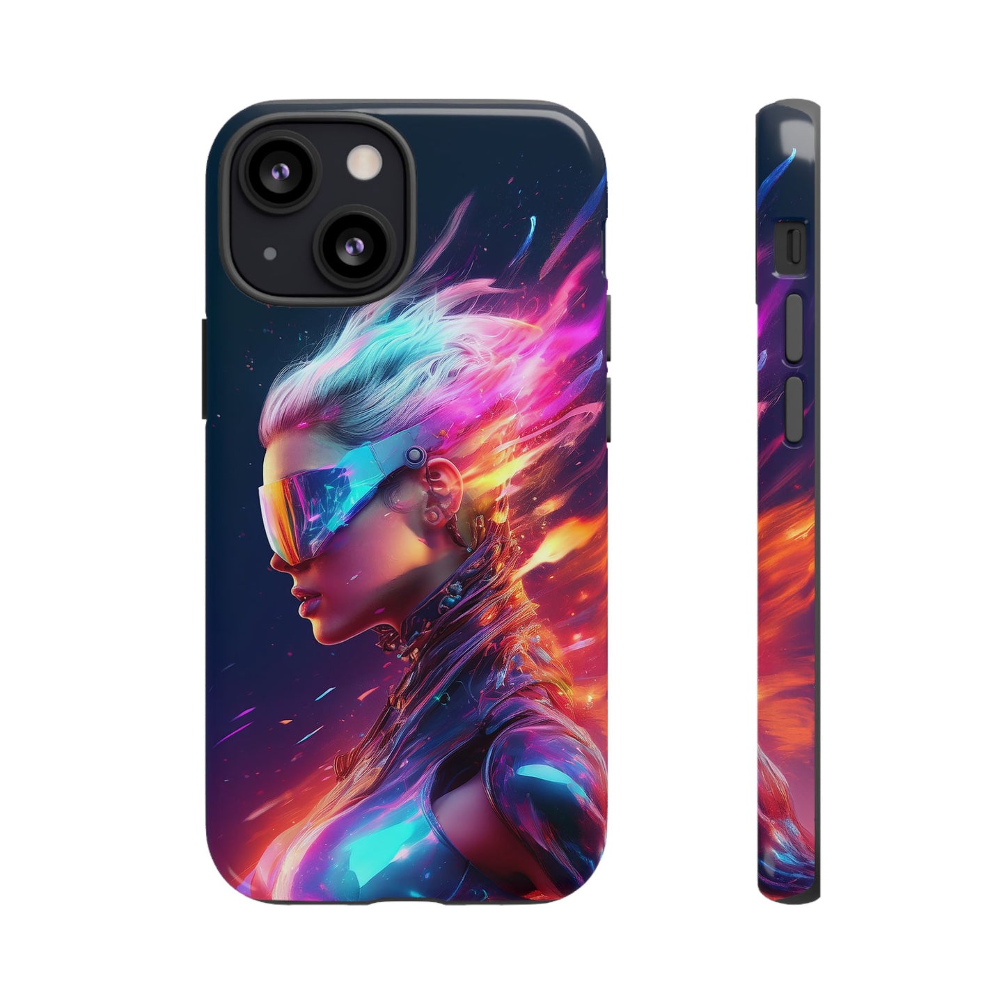 Futuristic Cyberpunk Female Cell Phone Case 025