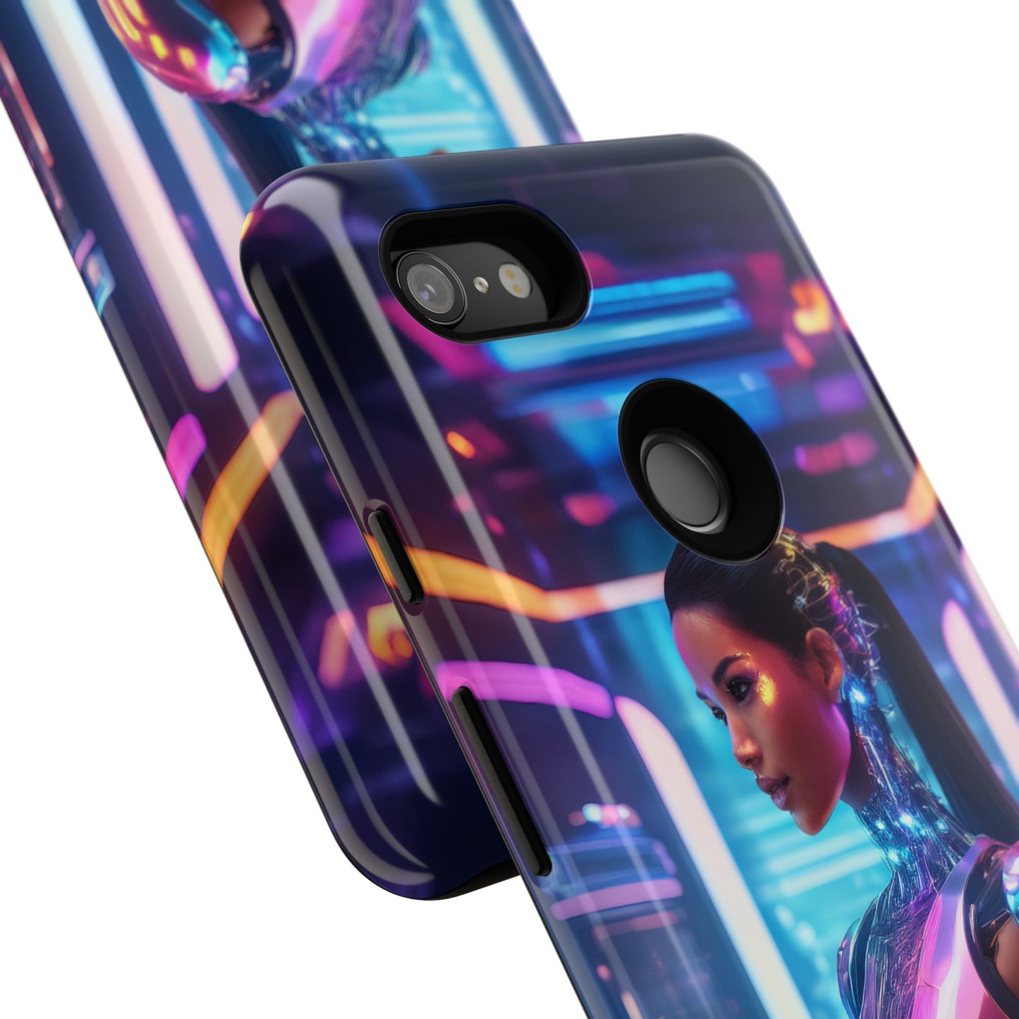 Futuristic Human Android Hybrid Cell Phone Case 016