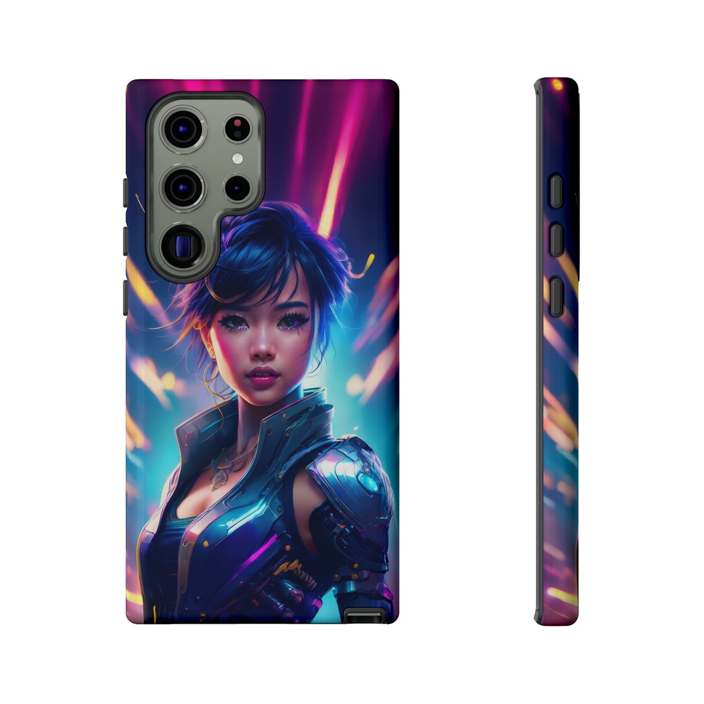 Futuristic Cyberpunk Female Cell Phone Case 024