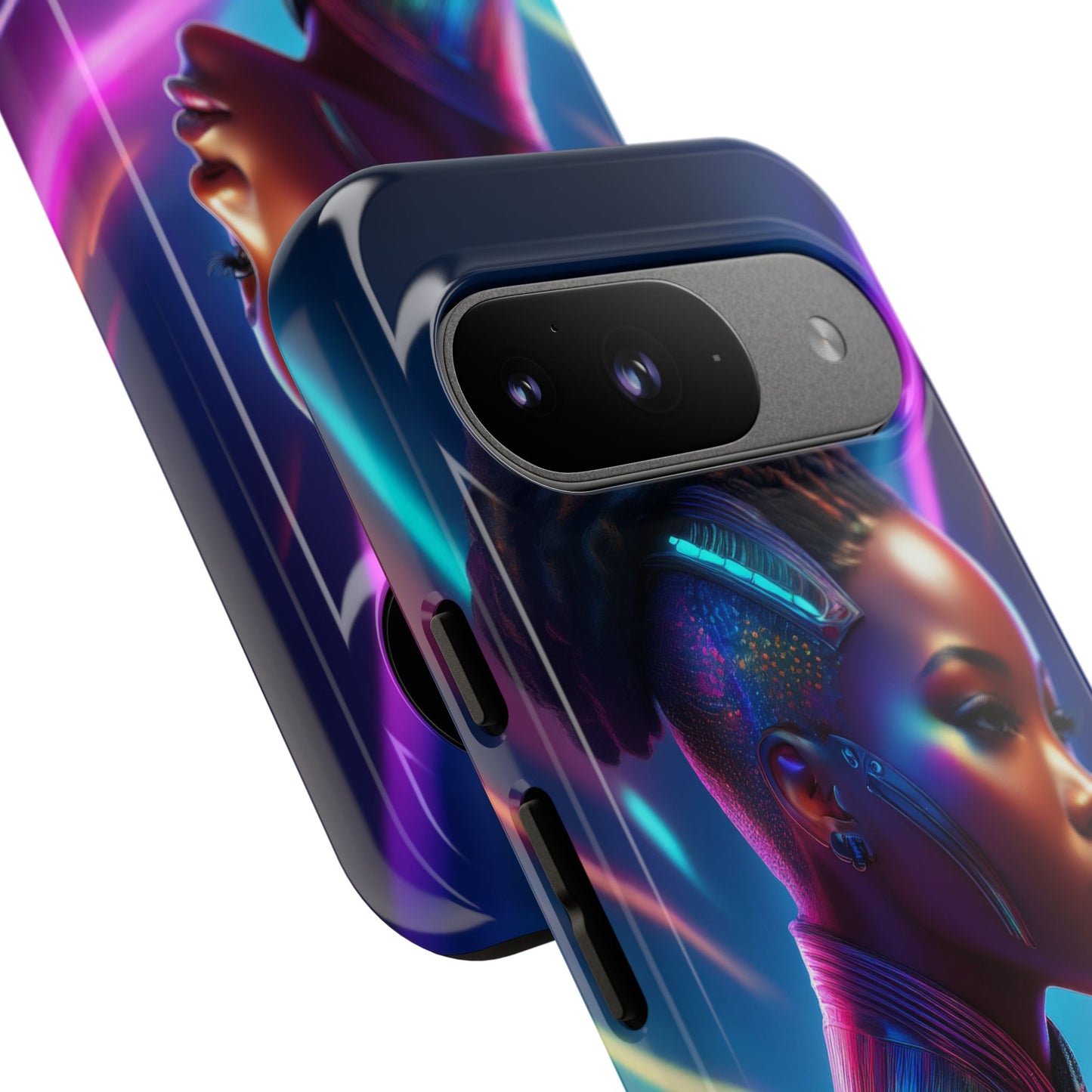 Futuristic Cyberpunk Female Cell Phone Case 014