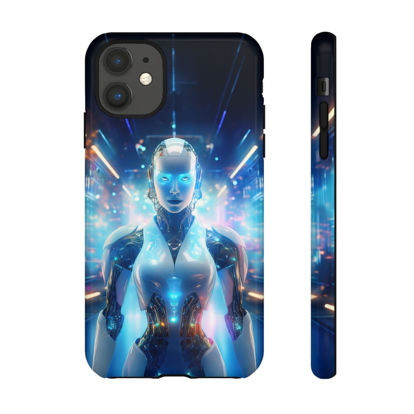 Futuristic Human Android Hybrid Cell Phone Case 012