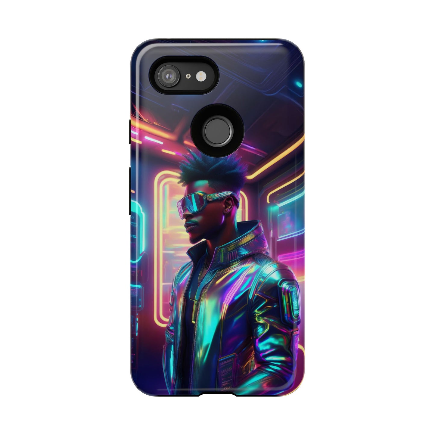 Futuristic Cyberpunk Male Cell Phone Case 004