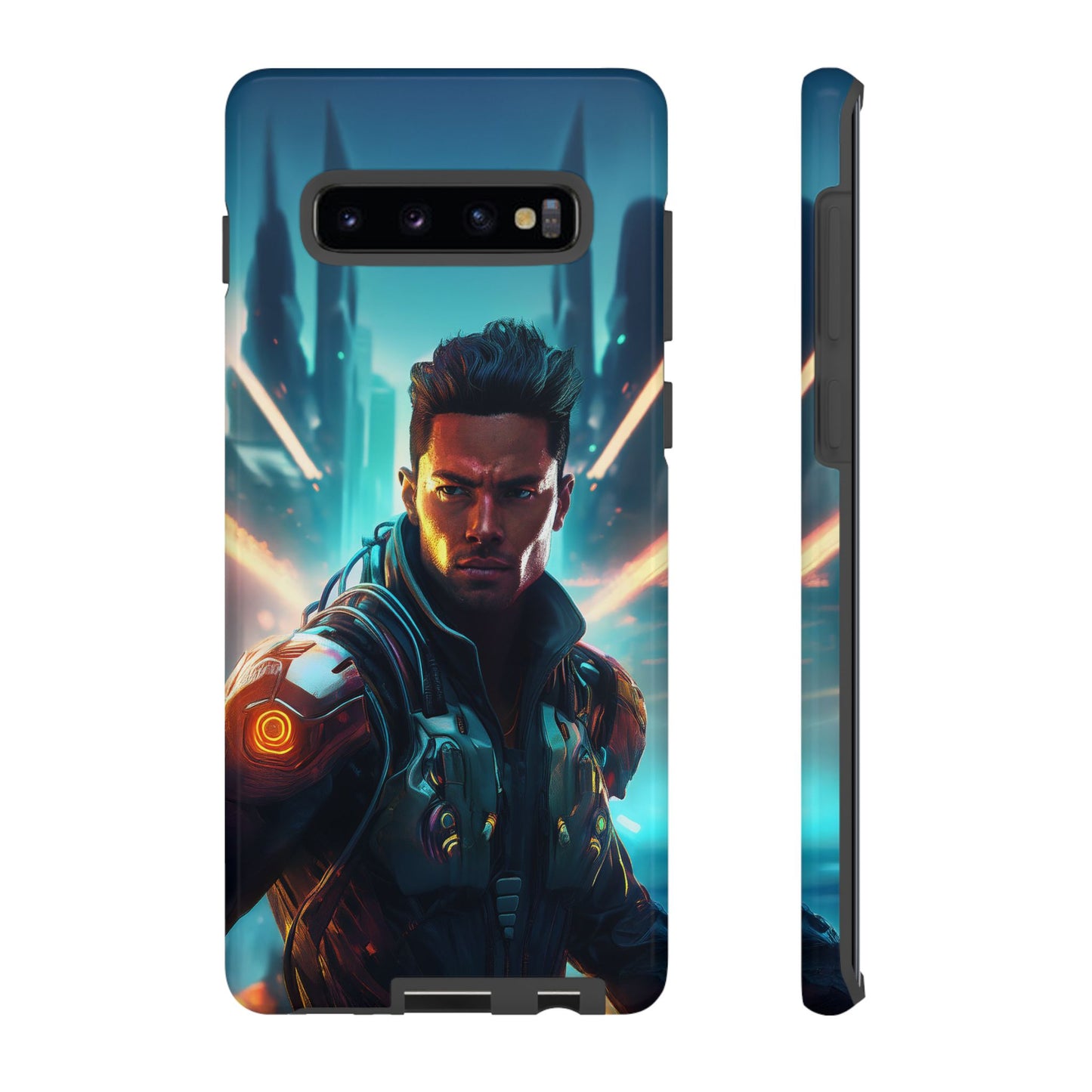 Futuristic Cyberpunk Male Cell Phone Case 015