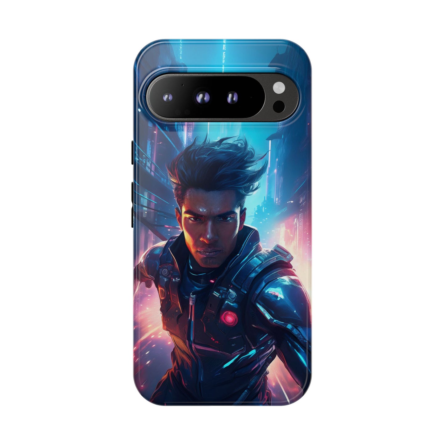 Futuristic Cyberpunk Male Cell Phone Case 017