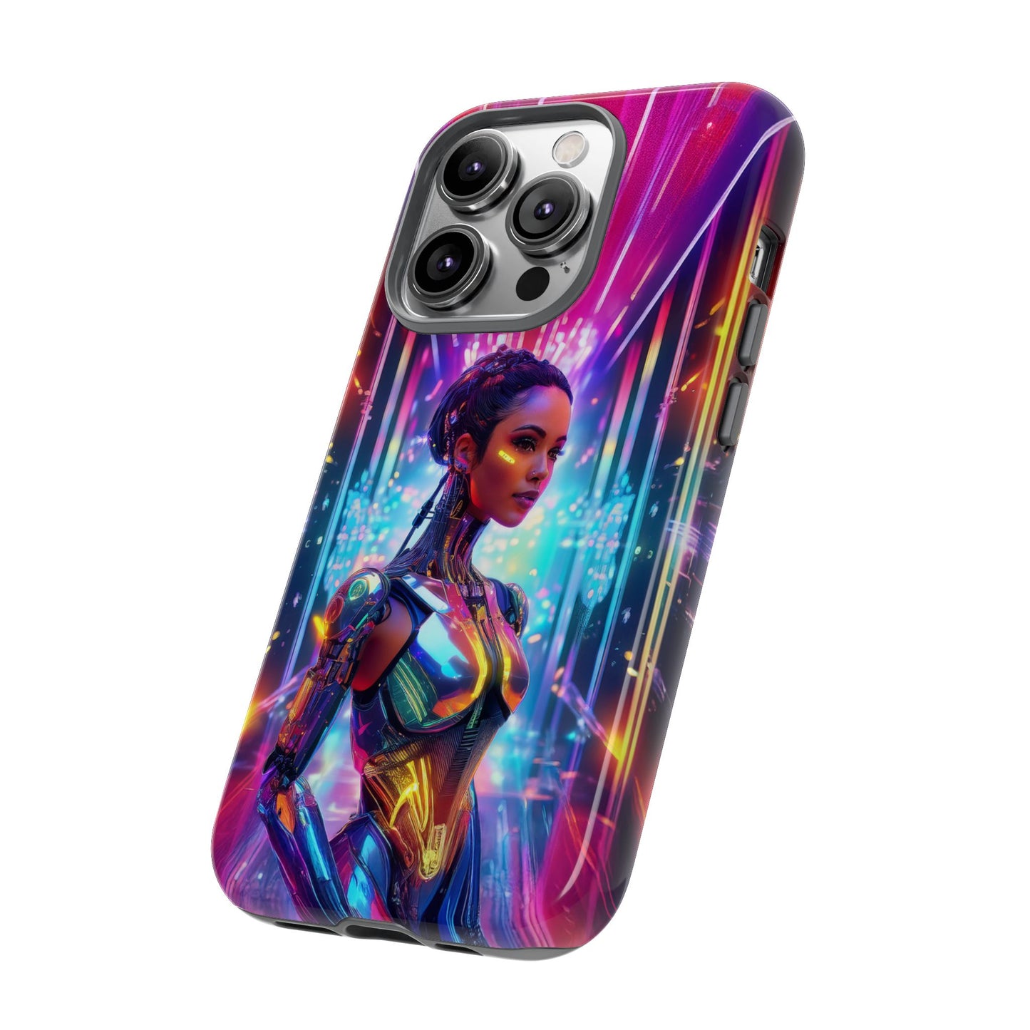 Futuristic Human Android Hybrid Cell Phone Case 006