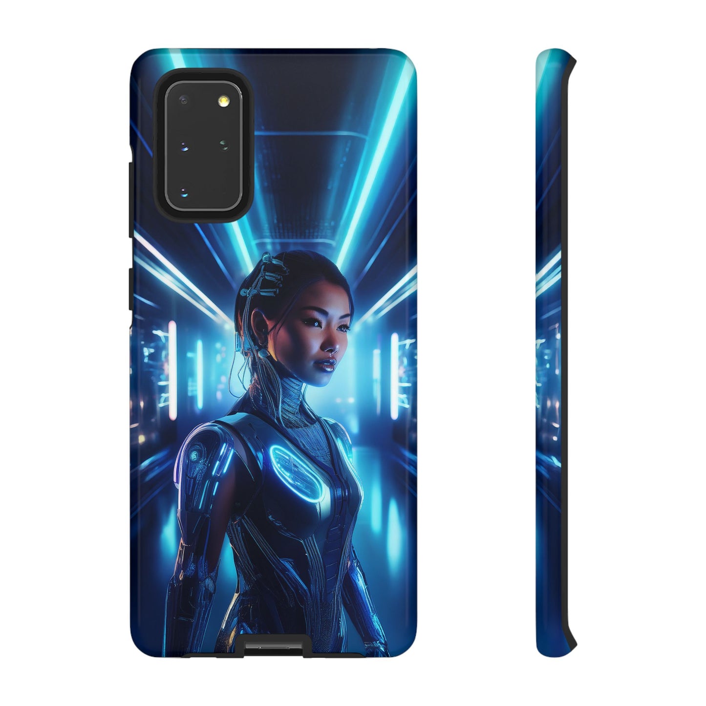 Futuristic Human Android Hybrid Cell Phone Case 004