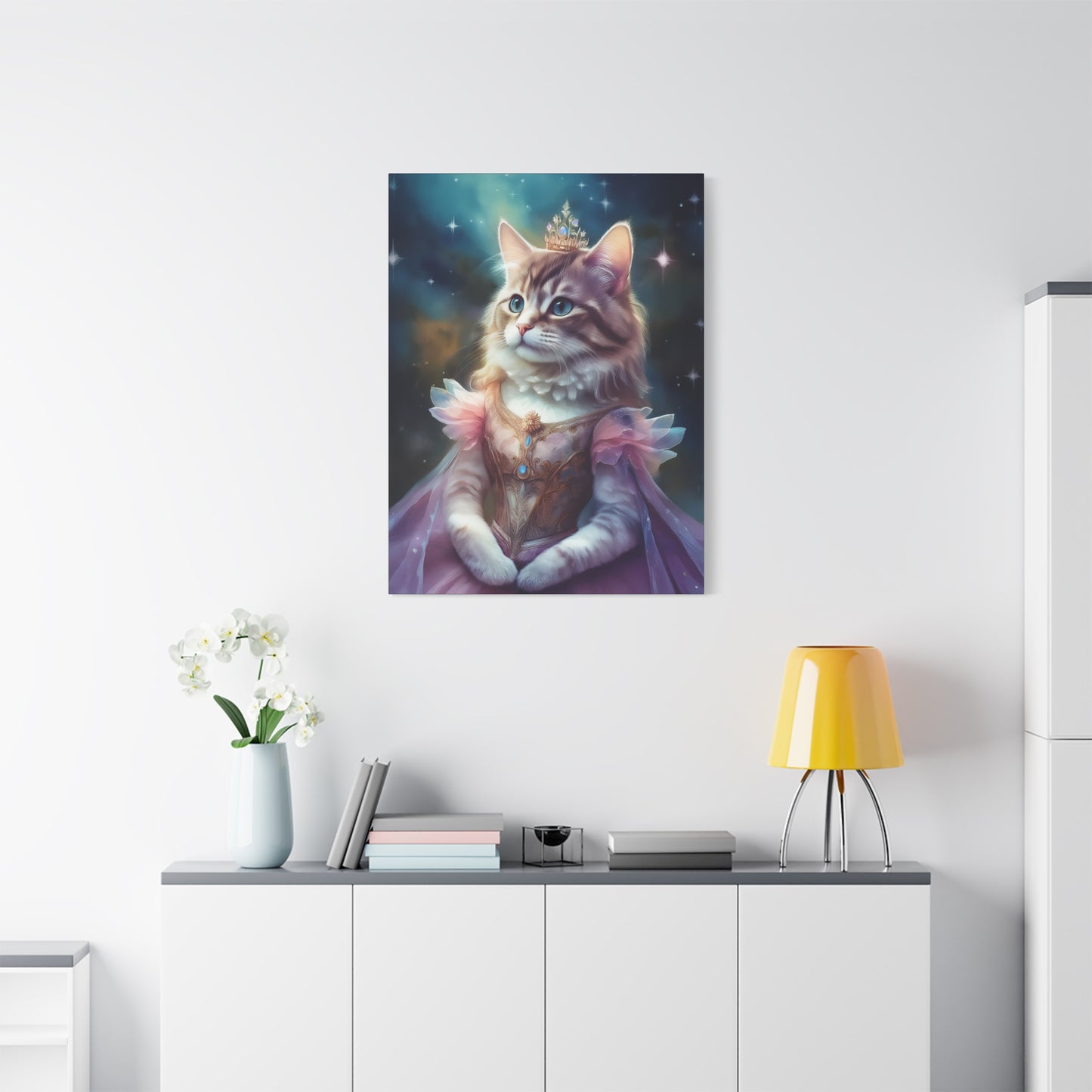 Meowgical Fairy Purrincess Canvas Art | Stretched Matte Wall Decor 005