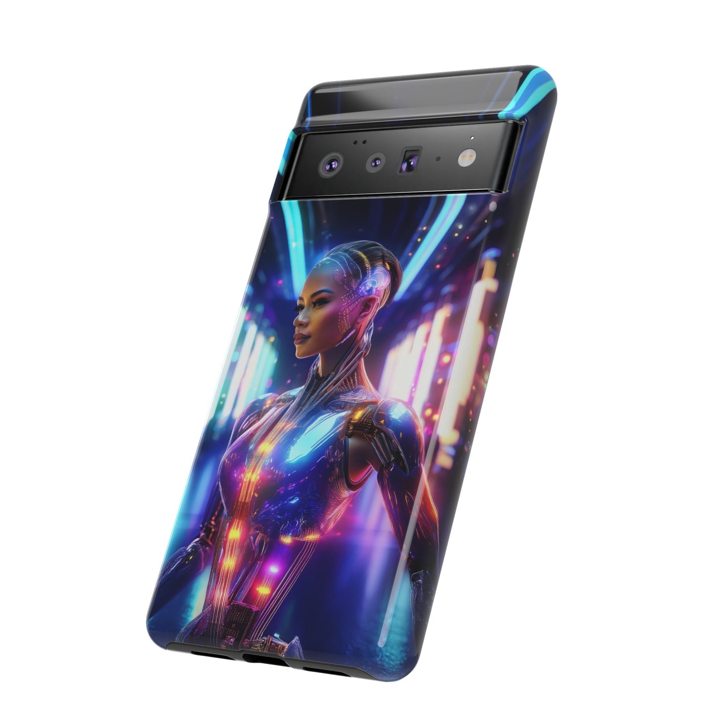 Futuristic Human Android Hybrid Cell Phone Case 010