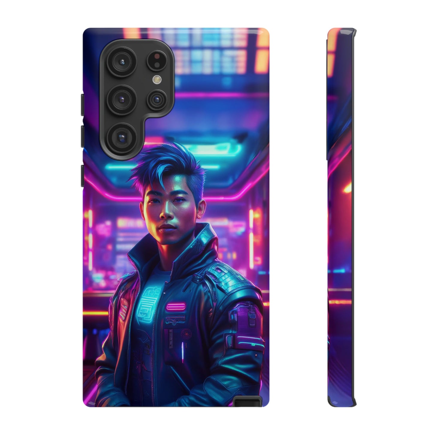 Futuristic Cyberpunk Male Cell Phone Case 012