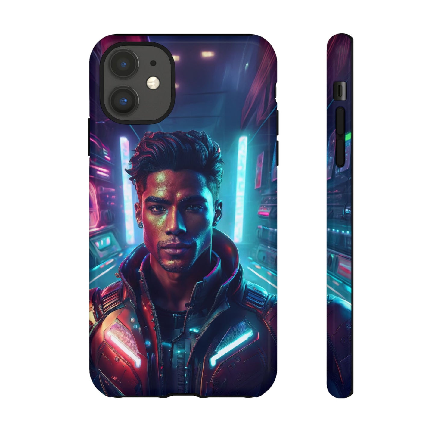 Futuristic Cyberpunk Male Cell Phone Case 007