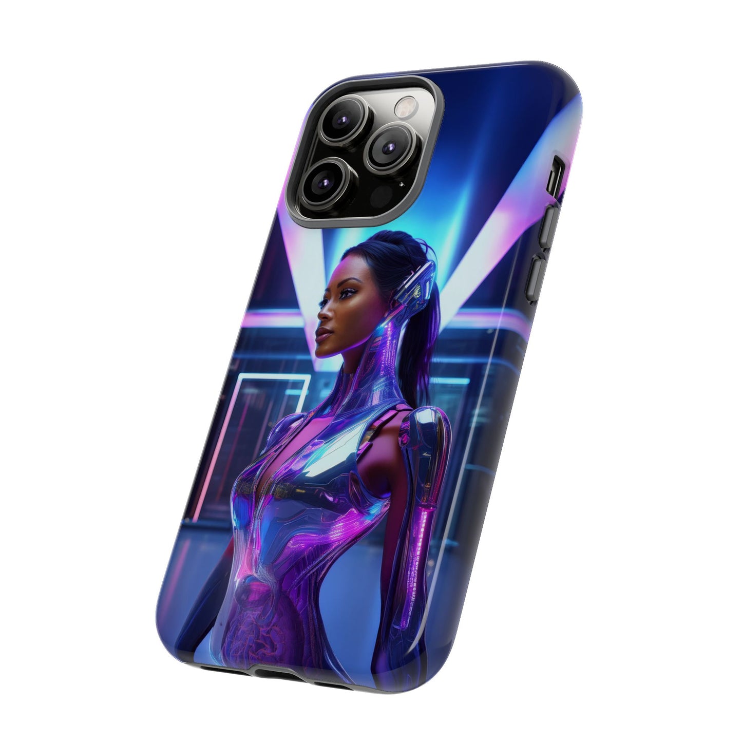 Futuristic Human Android Hybrid Cell Phone Case 017