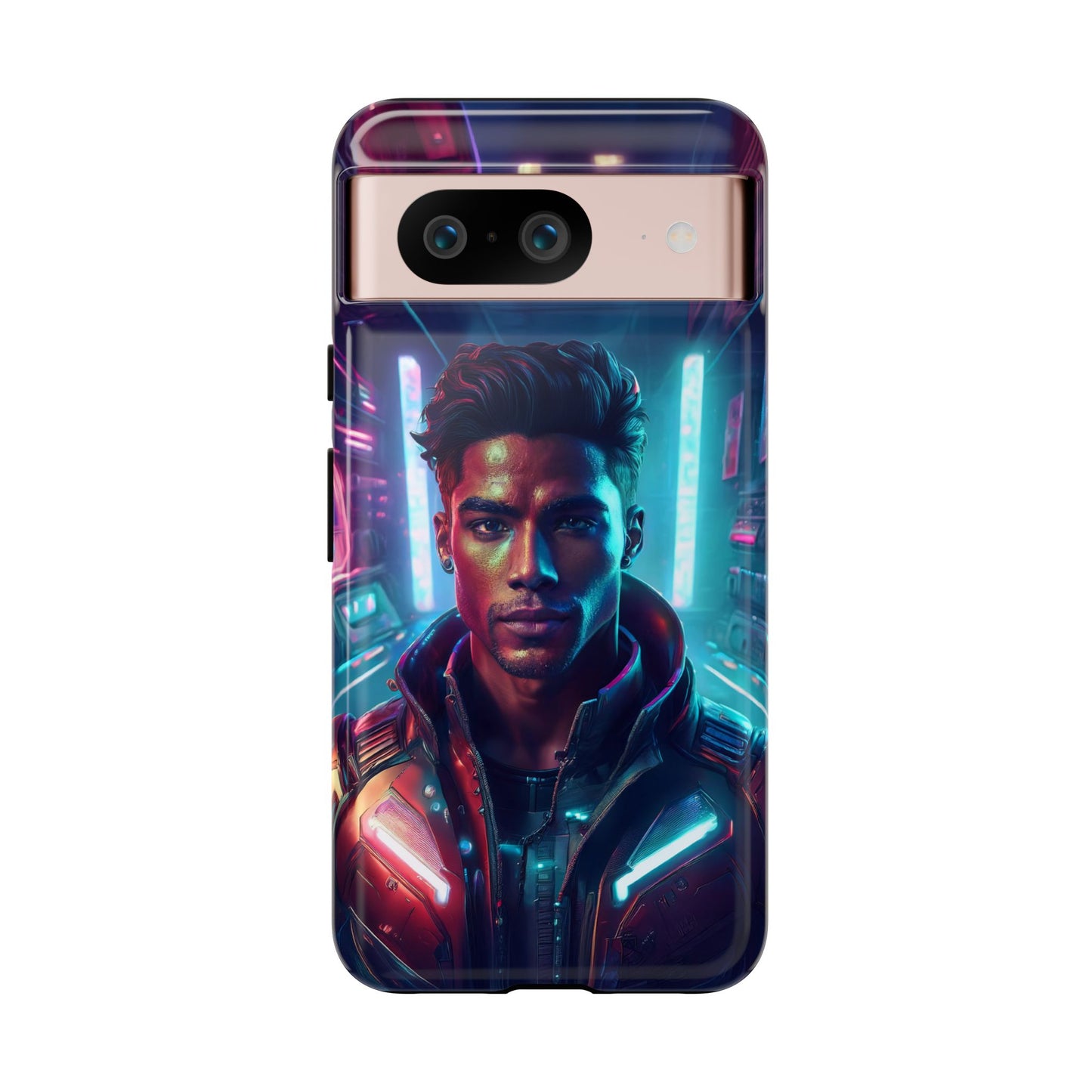 Futuristic Cyberpunk Male Cell Phone Case 007