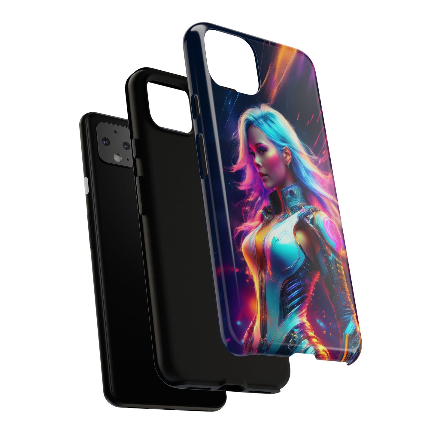 Futuristic Cyberpunk Female Cell Phone Case 012