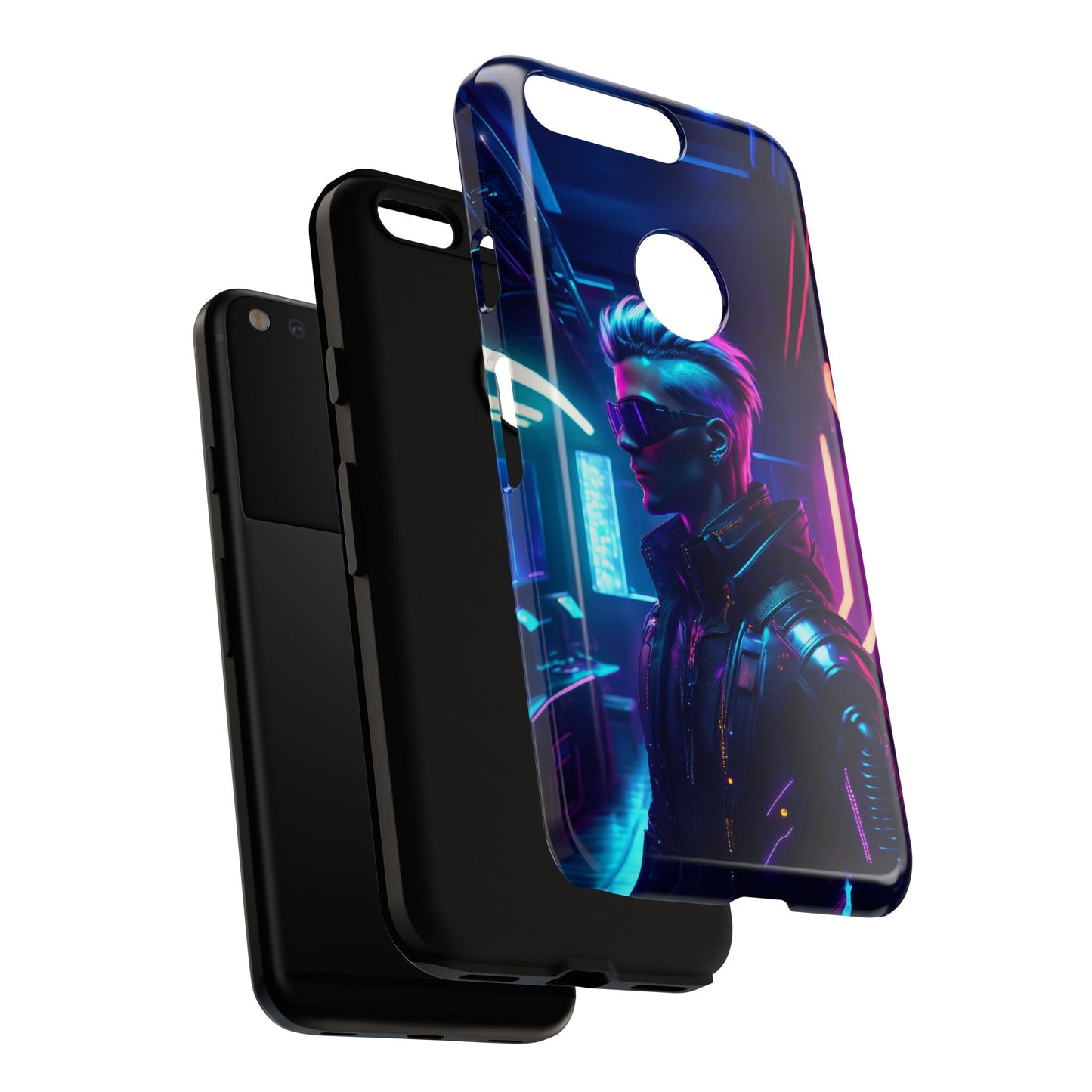 Futuristic Cyberpunk Male Cell Phone Case 002