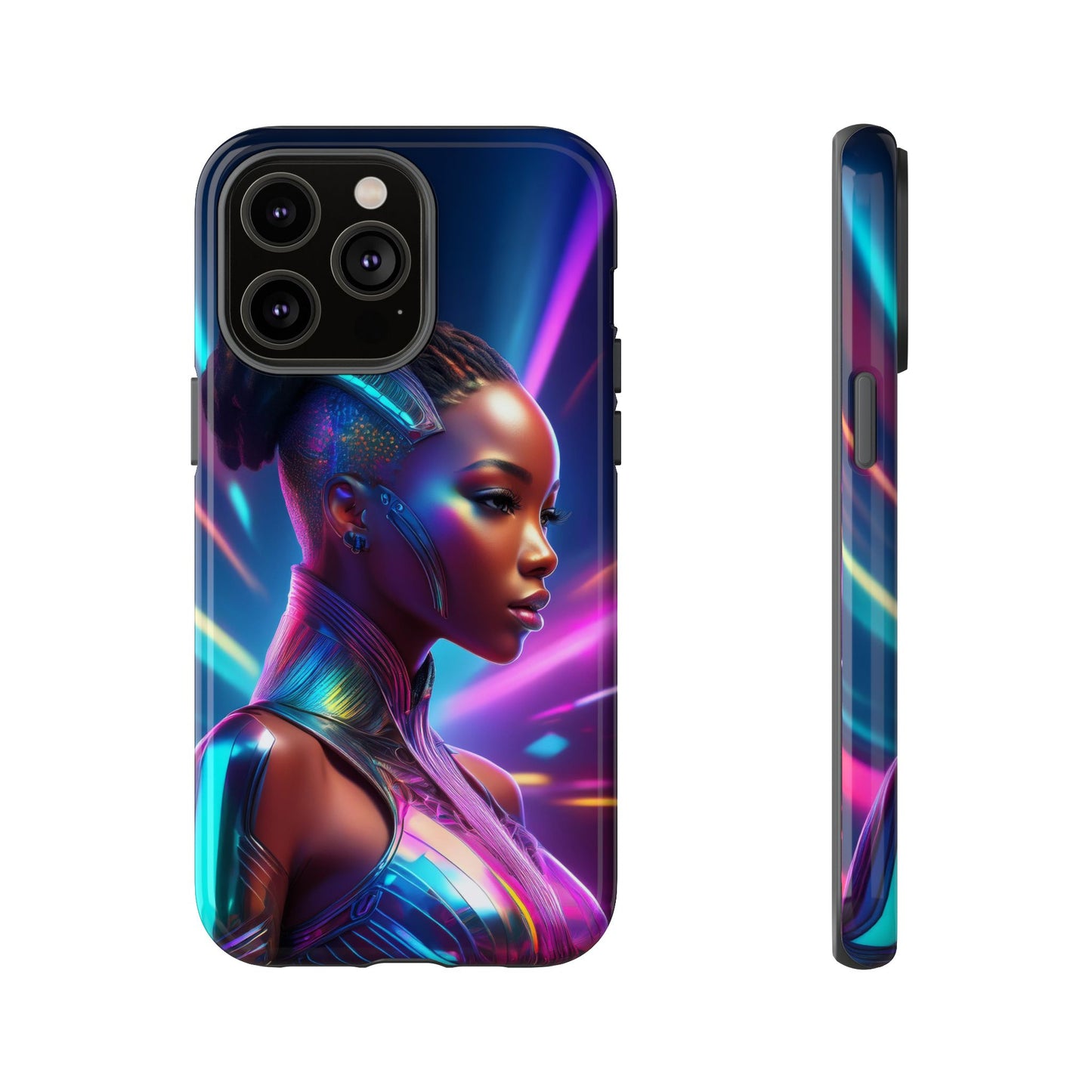 Futuristic Cyberpunk Female Cell Phone Case 014