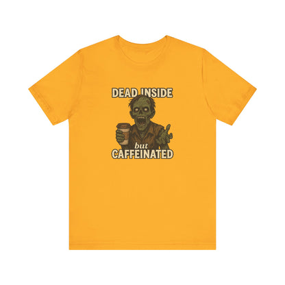 Dead Inside But Caffeinated Halloween Shirt – Funny Zombie Coffee Tee for Tired Souls