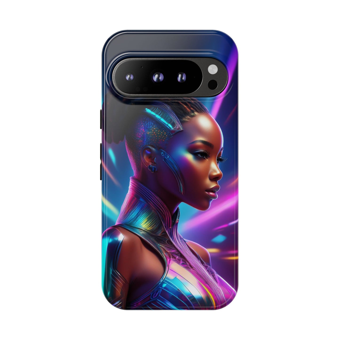 Futuristic Cyberpunk Female Cell Phone Case 014