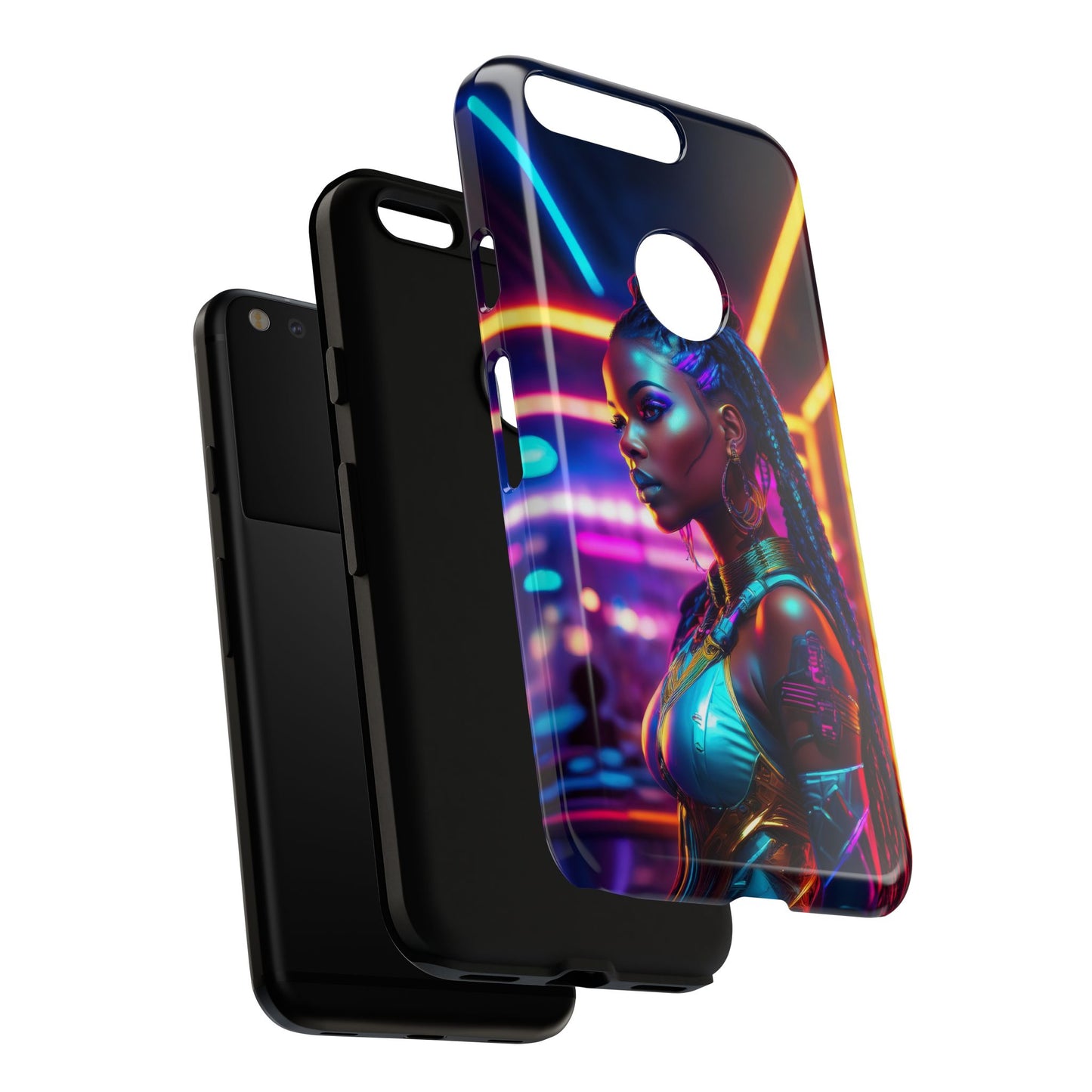 Futuristic Cyberpunk Female Cell Phone Case 006