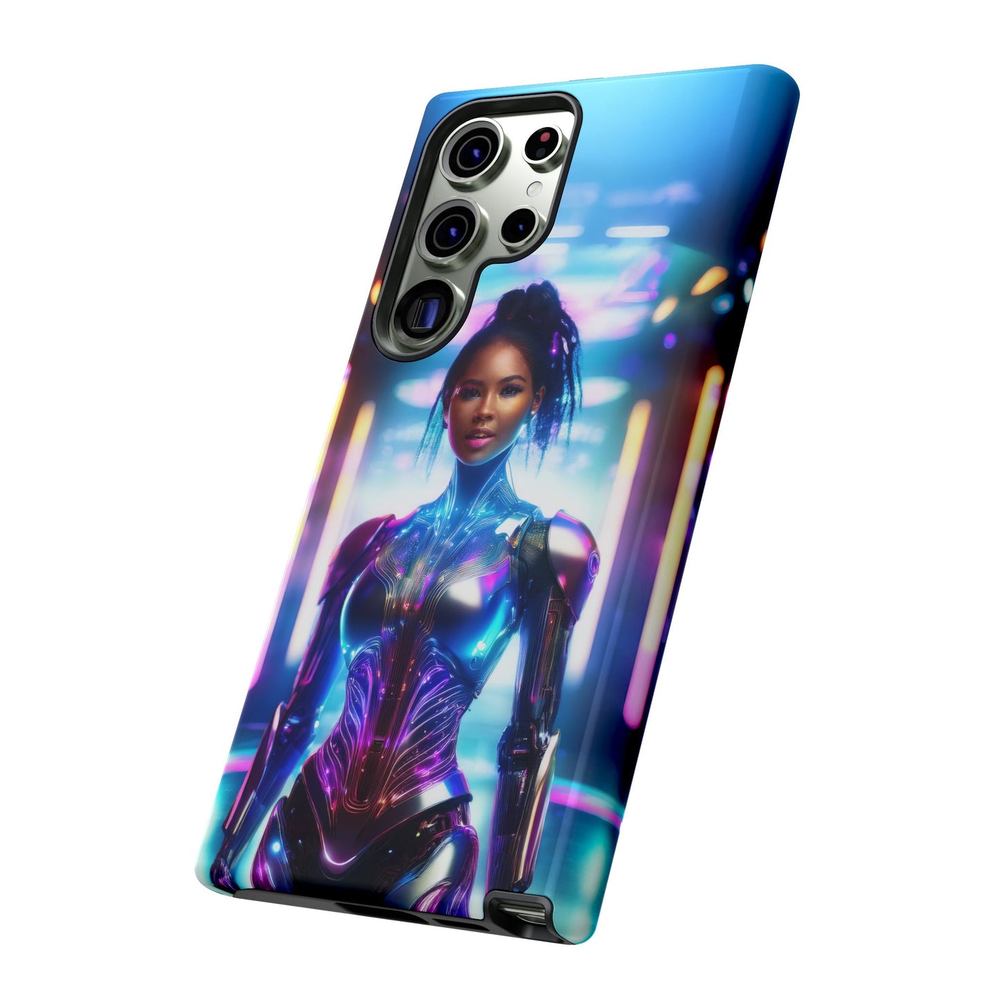 Futuristic Human Android Hybrid Cell Phone Case 009