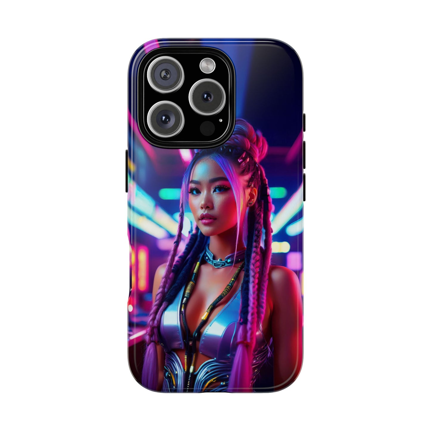 Futuristic Cyberpunk Female Cell Phone Case 008