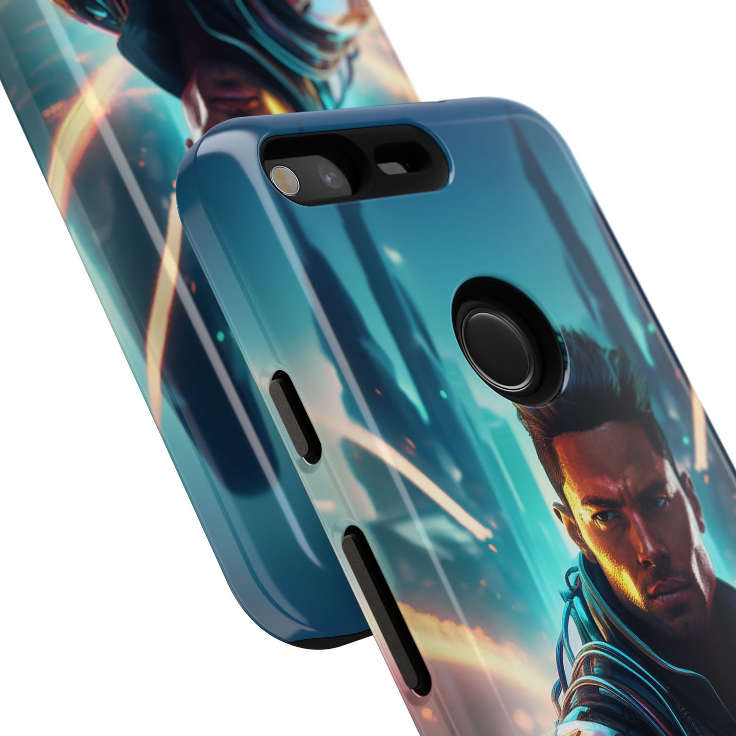 Futuristic Cyberpunk Male Cell Phone Case 015