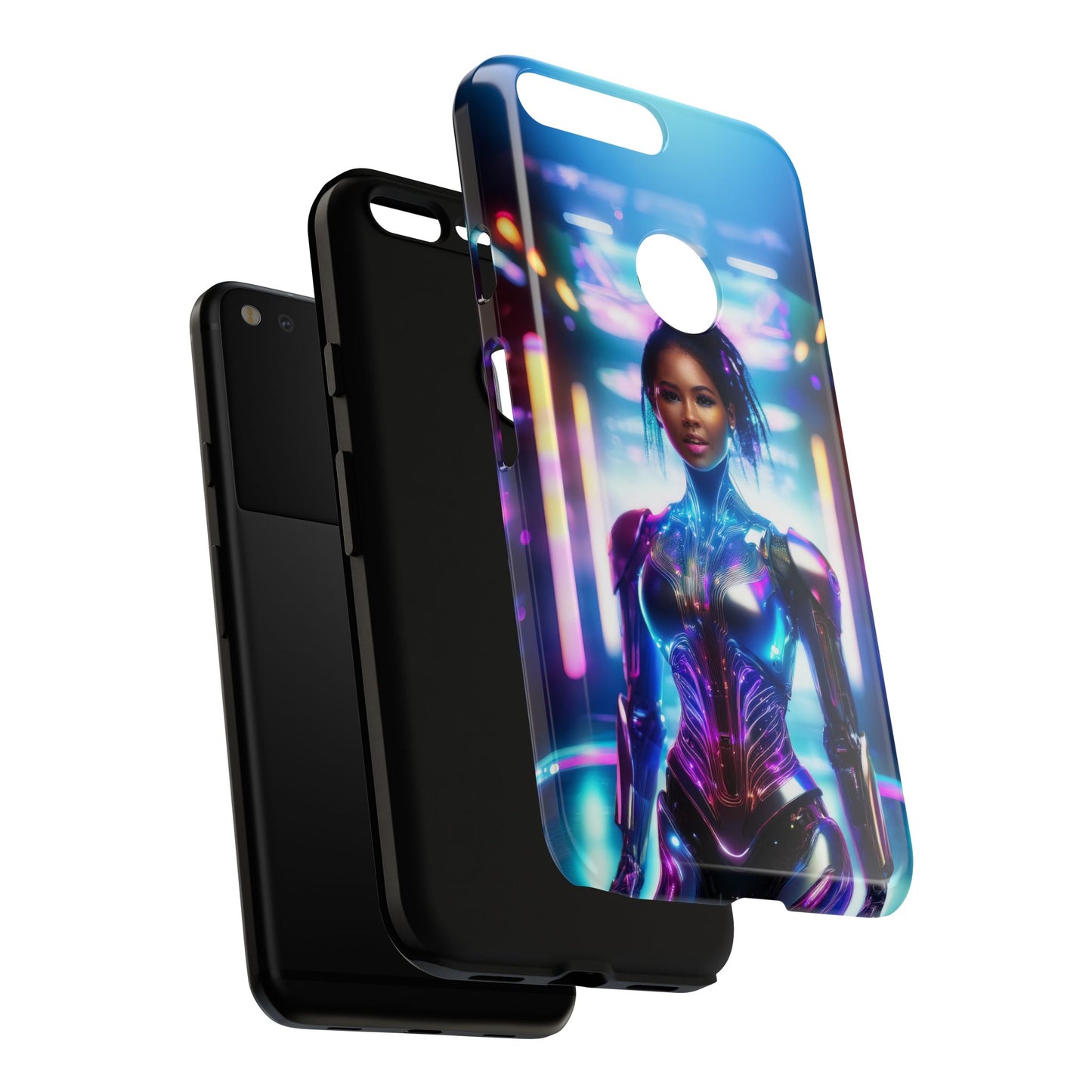 Futuristic Human Android Hybrid Cell Phone Case 009