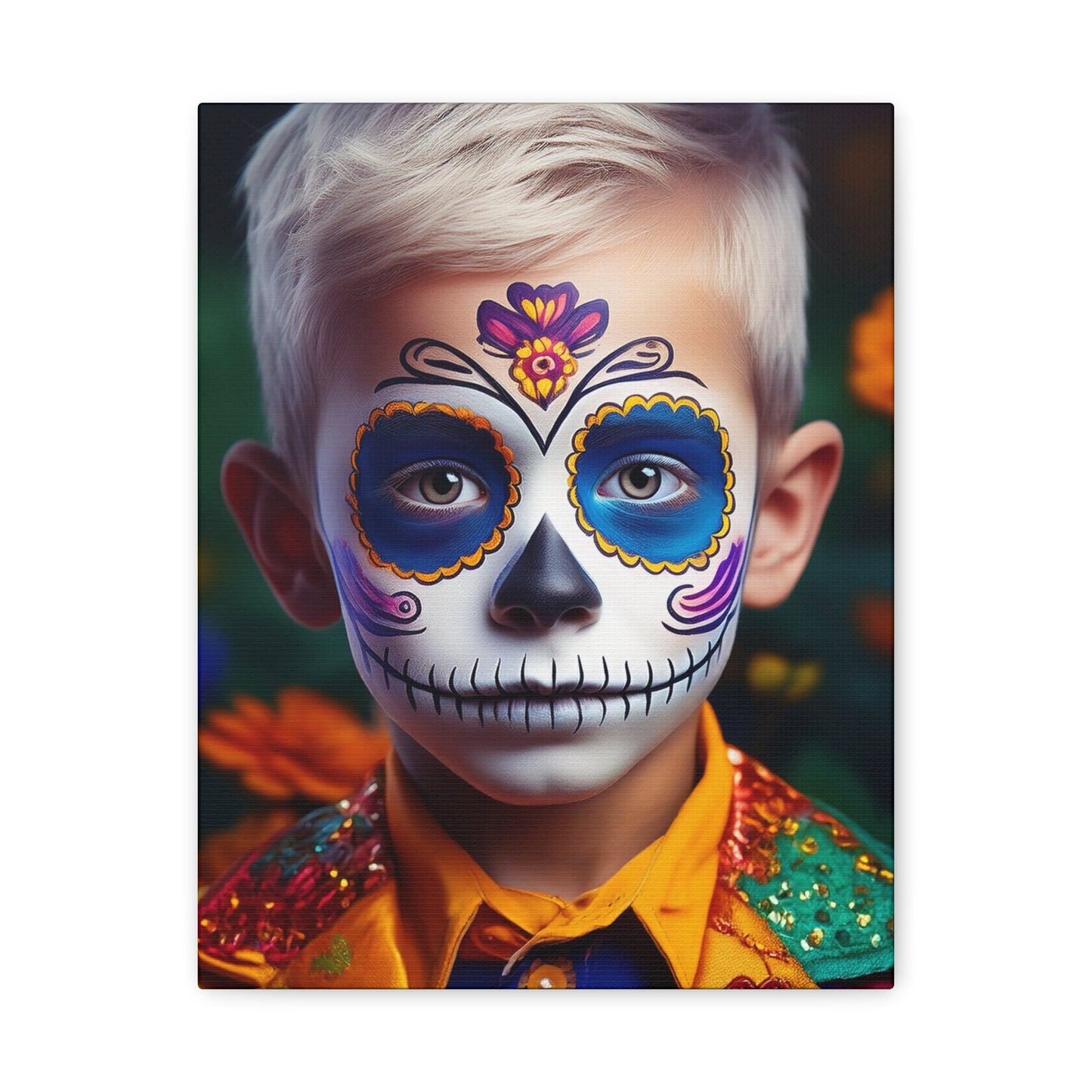 Dia de los Muertos Canvas Art | Day of the Dead - Stretched Matte Wall Decor 015