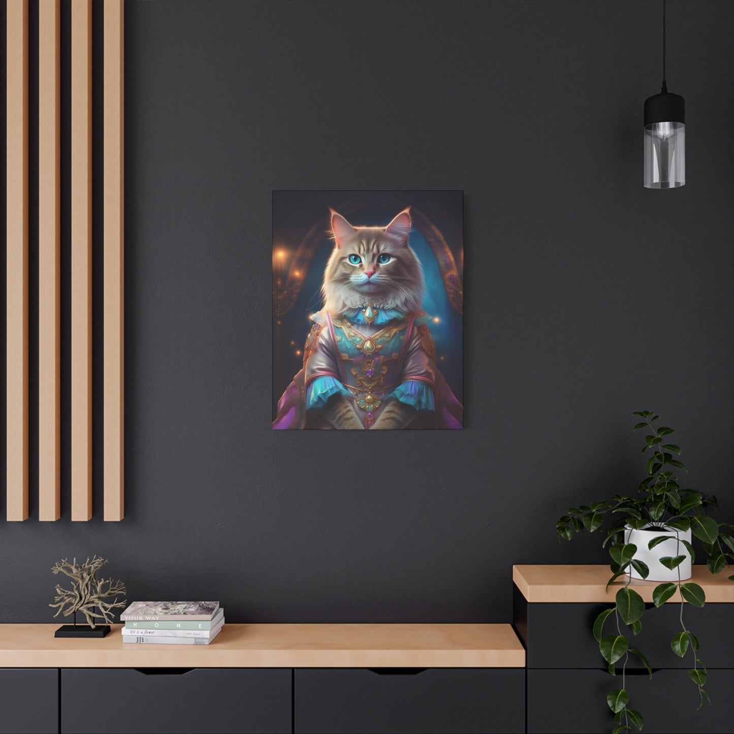 Meowgical Fairy Purrincess Canvas Art | Stretched Matte Wall Decor 001