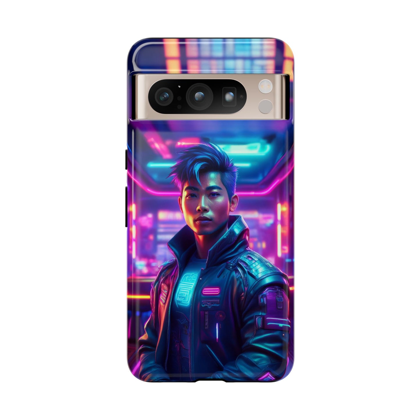 Futuristic Cyberpunk Male Cell Phone Case 012