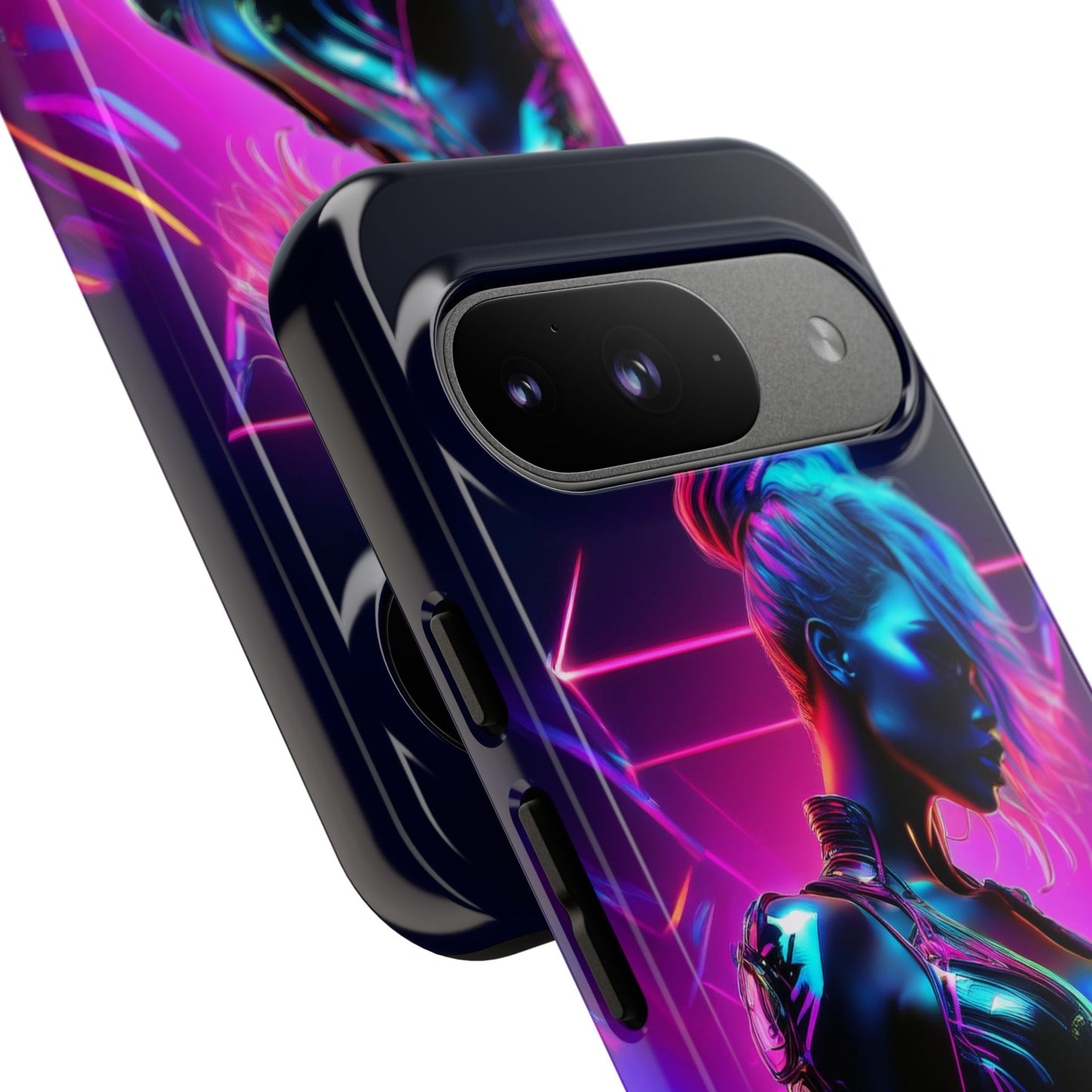 Futuristic Cyberpunk Female Cell Phone Case 017