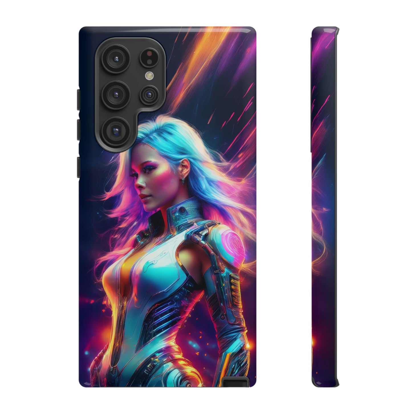 Futuristic Cyberpunk Female Cell Phone Case 012