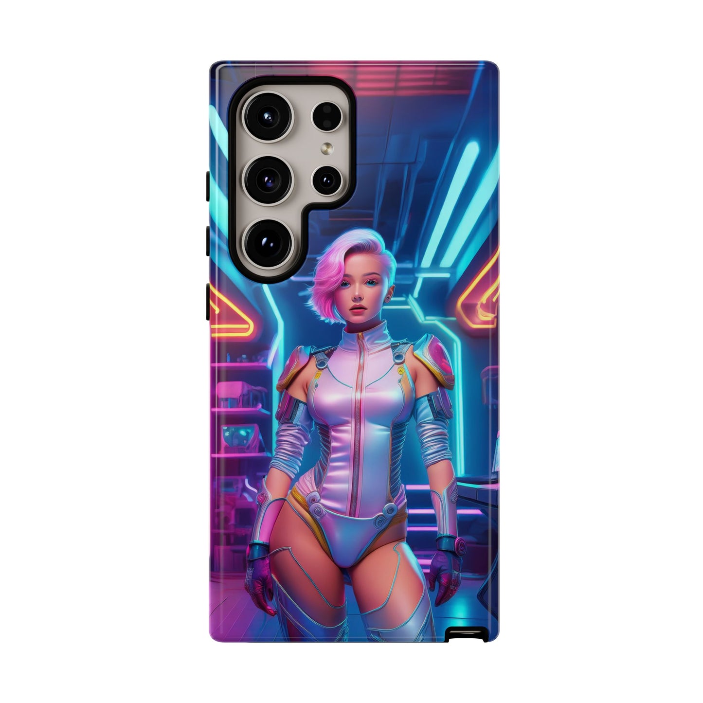 Futuristic Cyberpunk Female Cell Phone Case 002