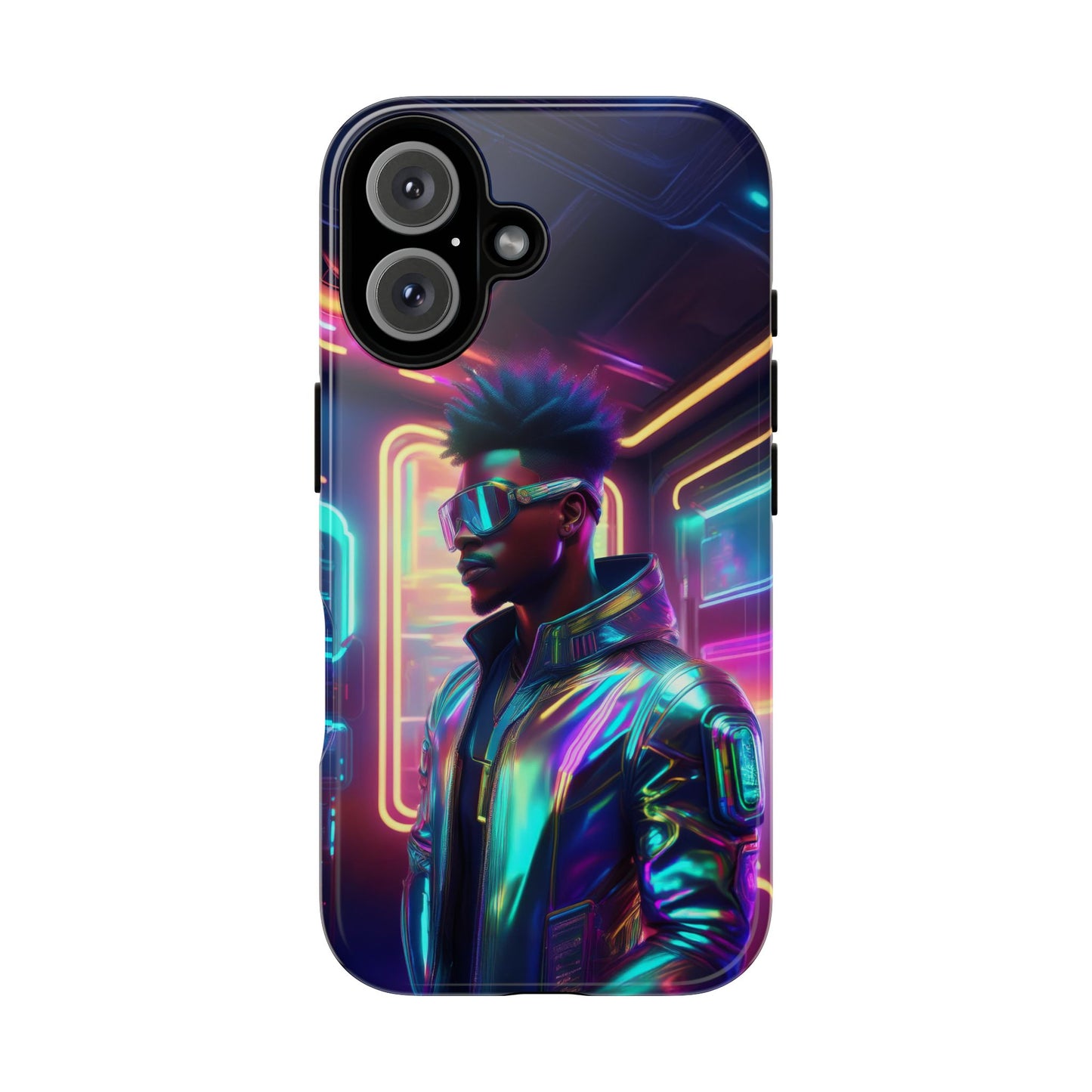 Futuristic Cyberpunk Male Cell Phone Case 004