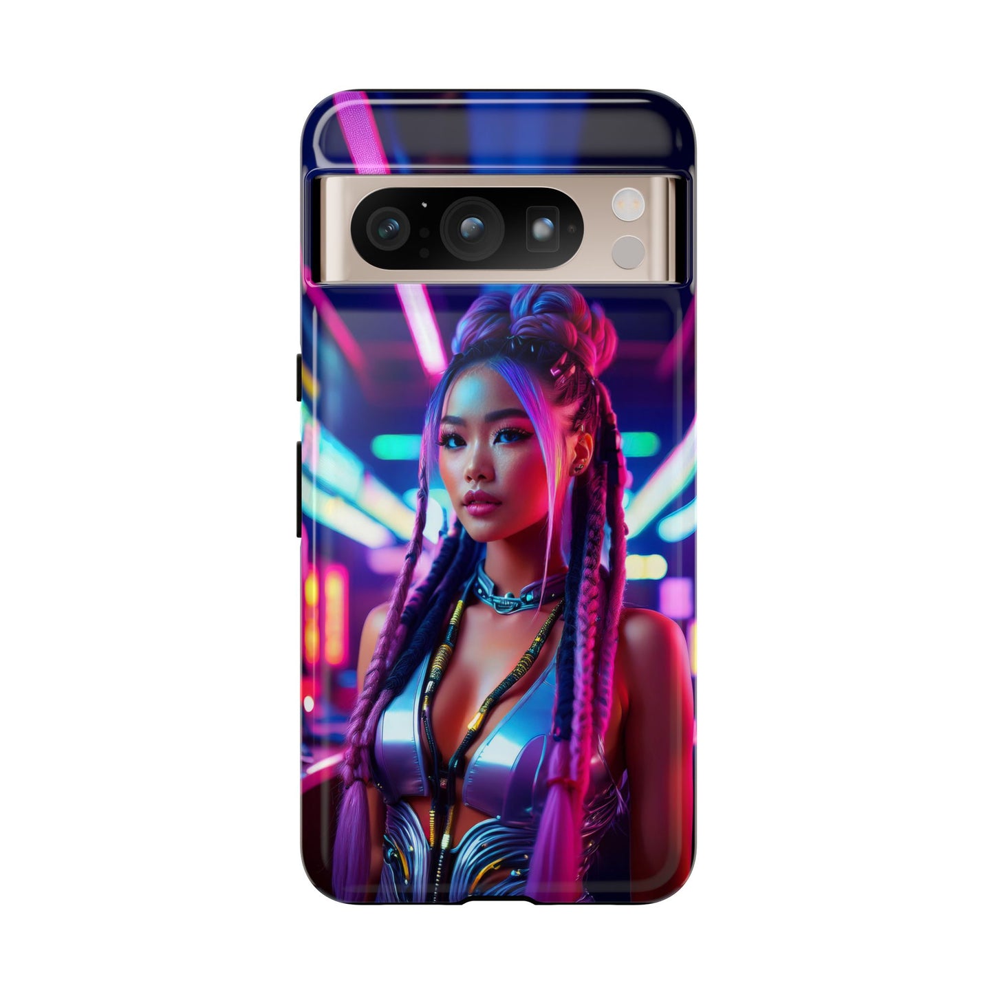 Futuristic Cyberpunk Female Cell Phone Case 008