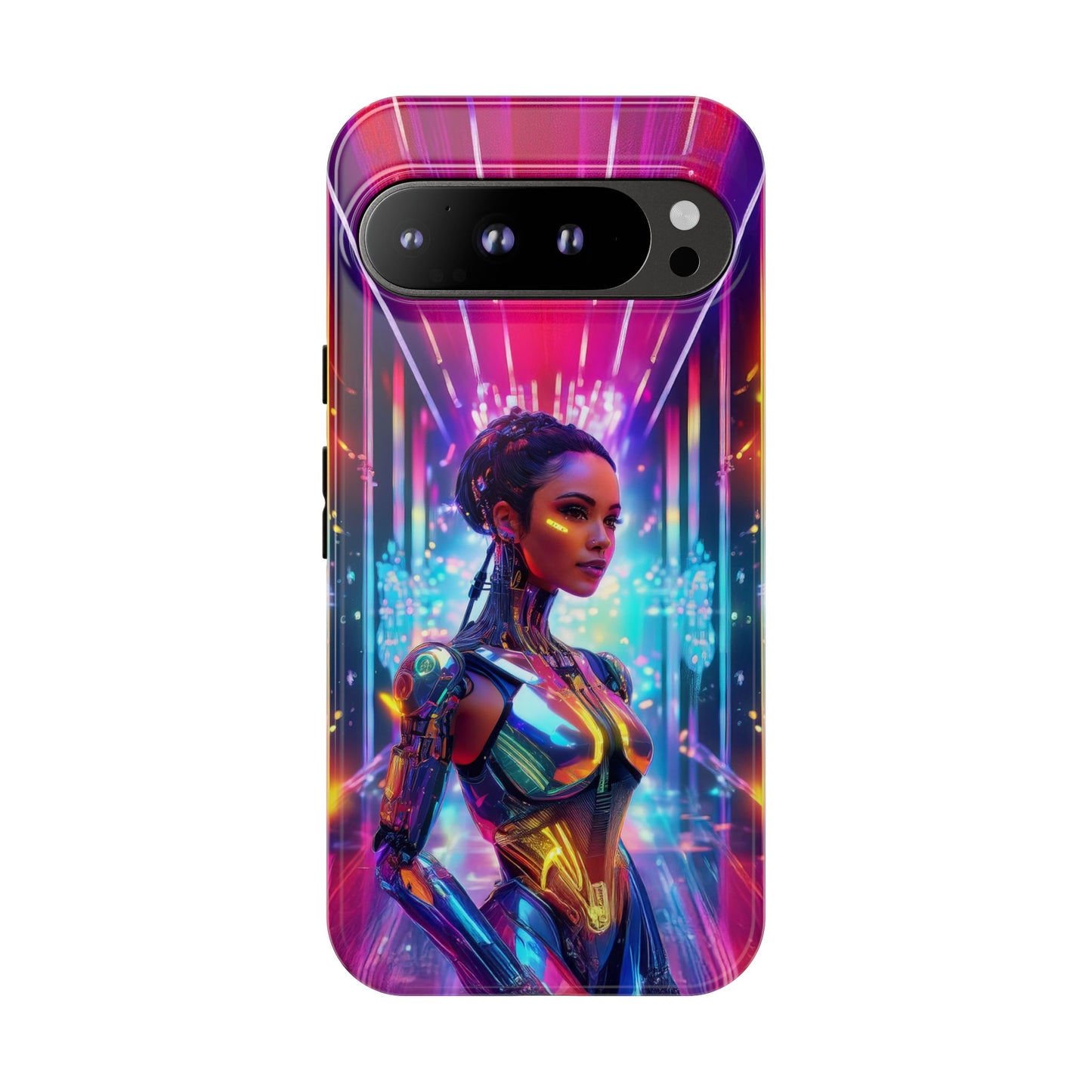 Futuristic Human Android Hybrid Cell Phone Case 006