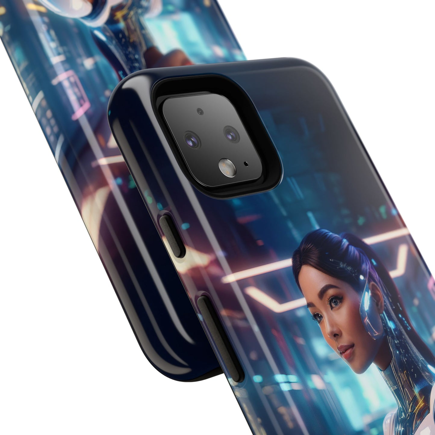 Futuristic Human Android Hybrid Cell Phone Case 005