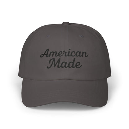 American Made Classic Dad Hat – Embroidered Patriotic Baseball Hat with Retro Script for USA Pride and Everyday Wear