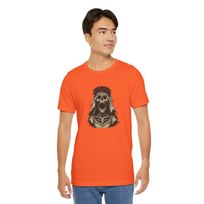 Screaming Skeleton Bride Halloween Shirt – Gothic Undead Bride Graphic Tee for Spooky Season Horror Fans