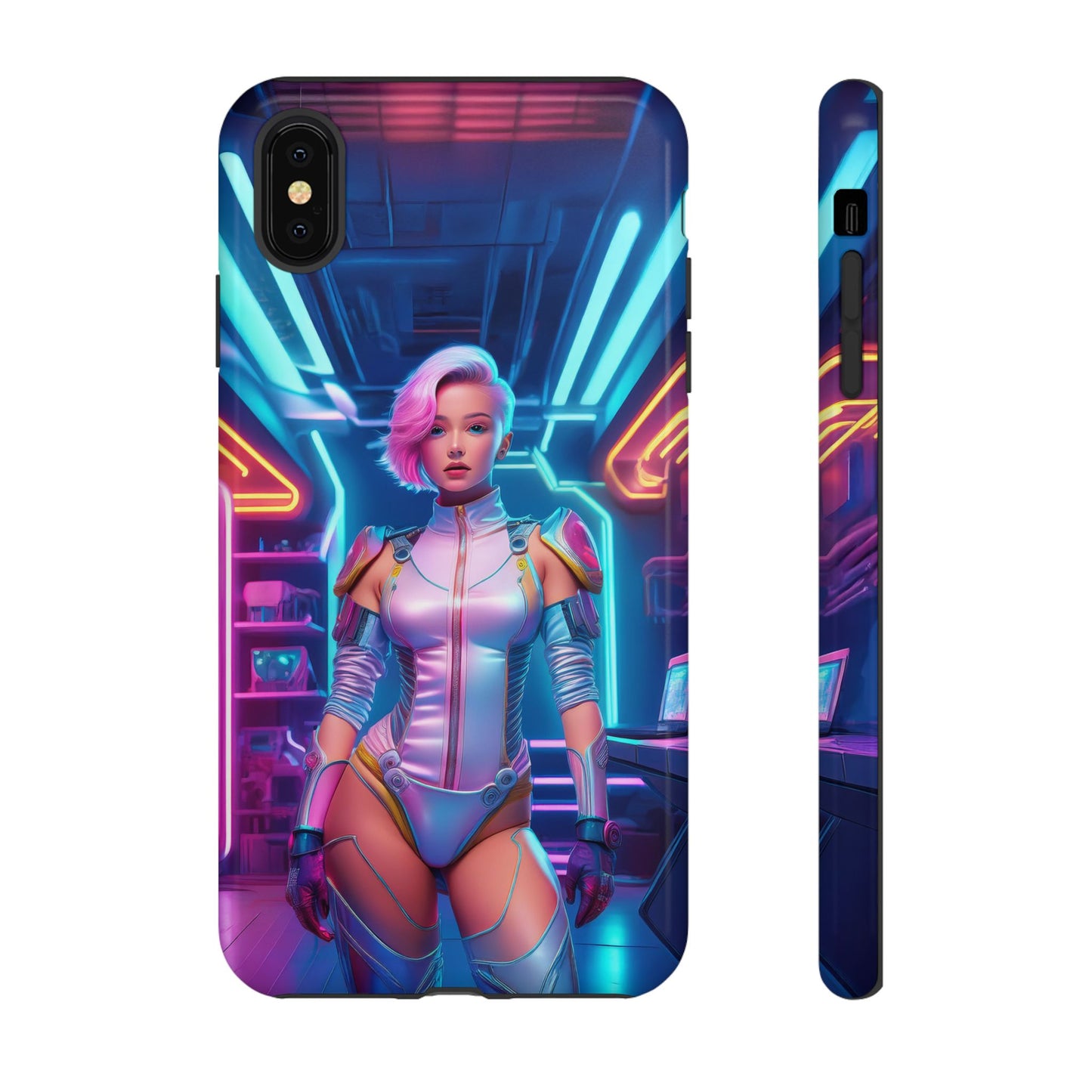 Futuristic Cyberpunk Female Cell Phone Case 002