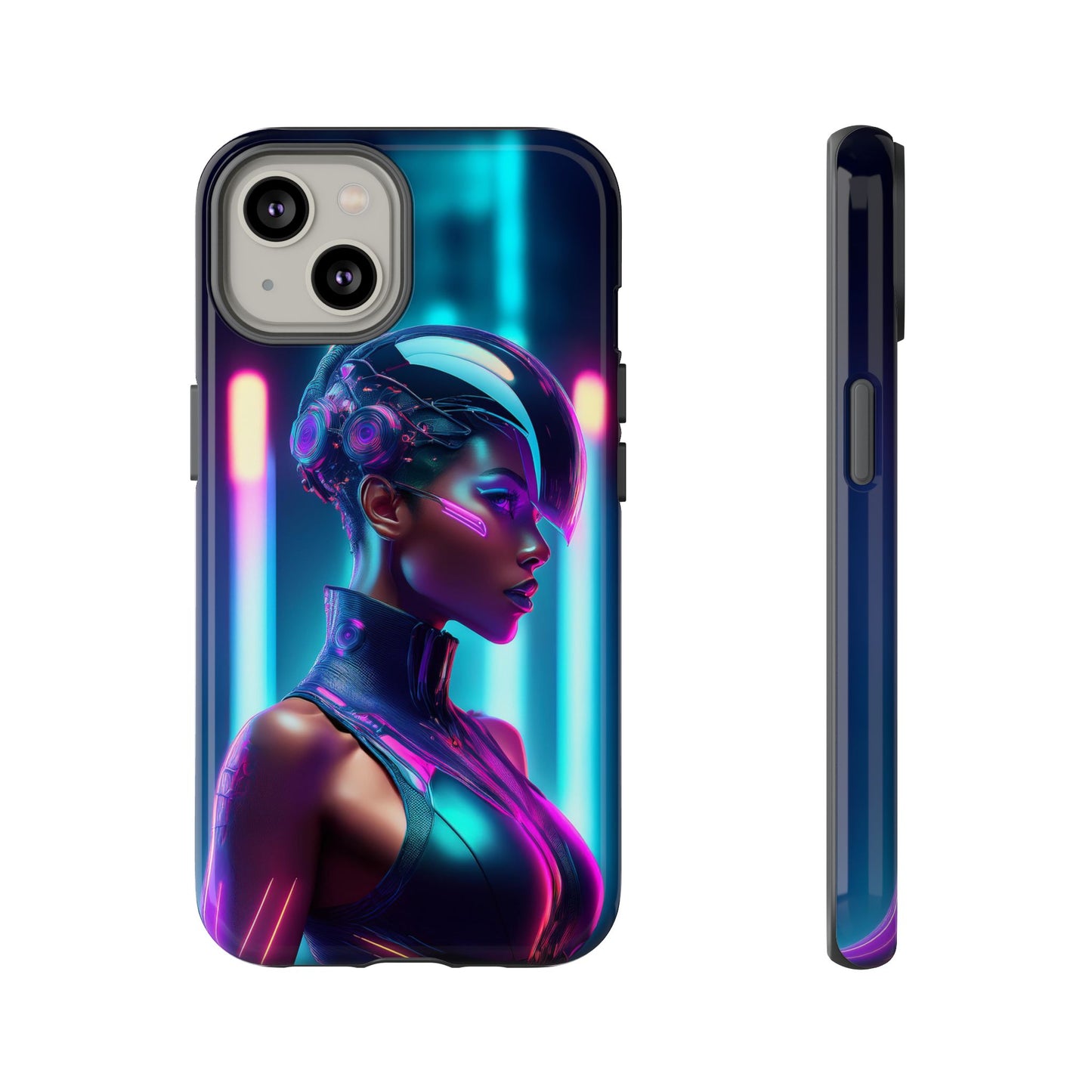 Futuristic Cyberpunk Female Cell Phone Case 021