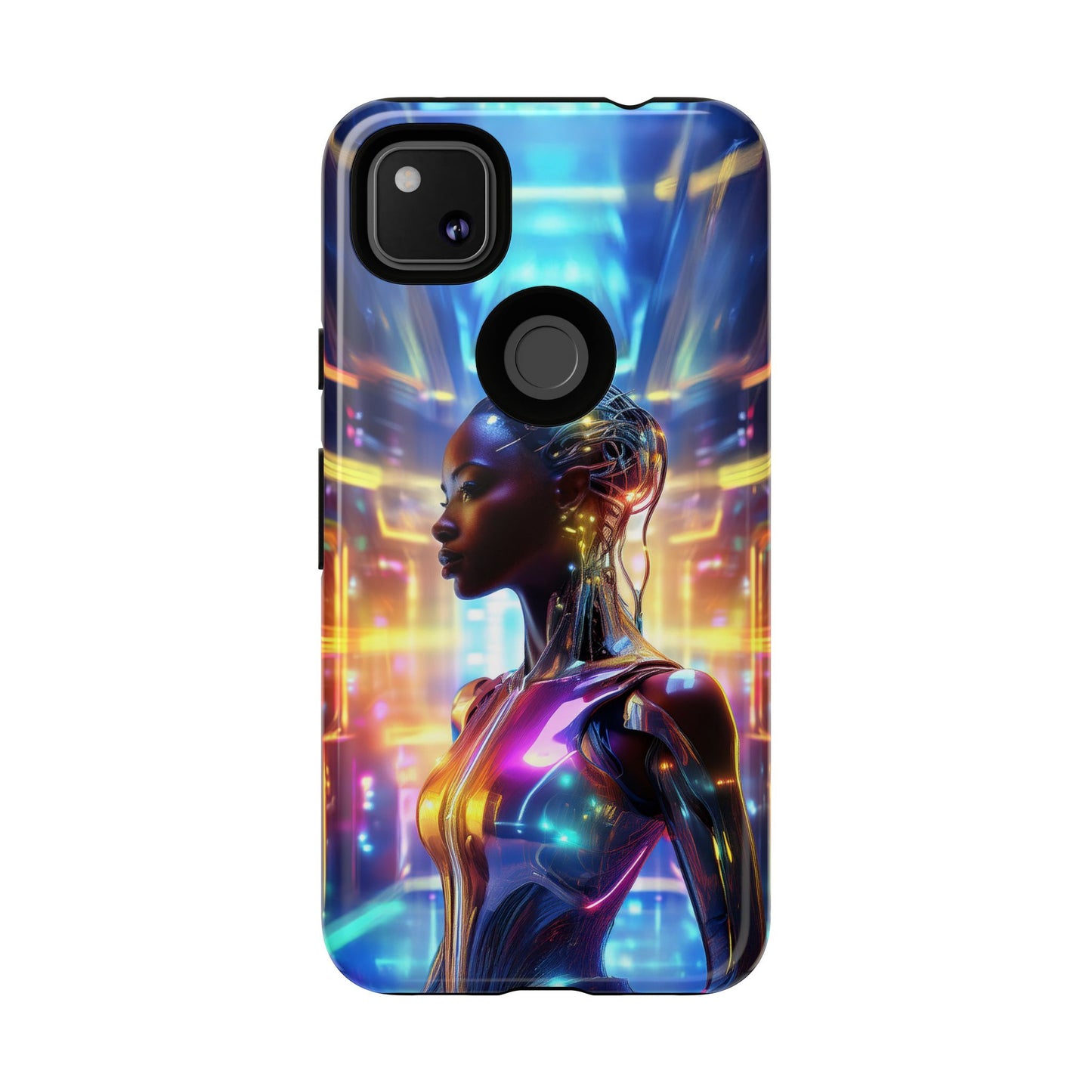 Futuristic Human Android Hybrid Cell Phone Case 011