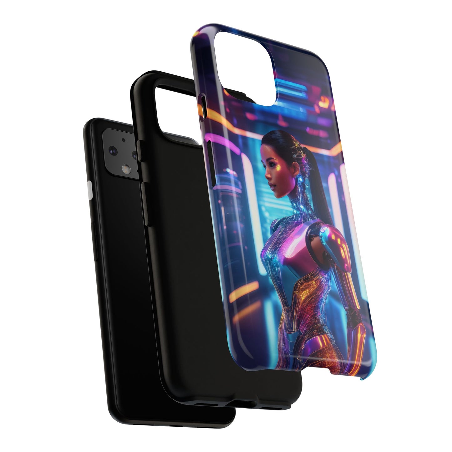 Futuristic Human Android Hybrid Cell Phone Case 016