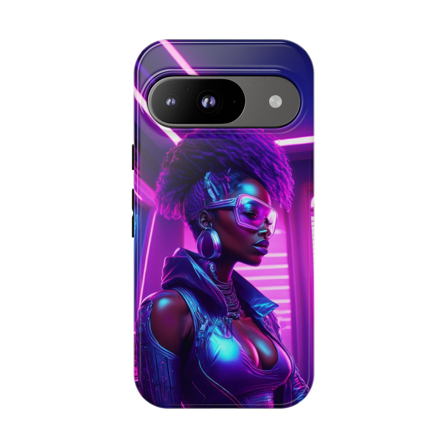 Futuristic Cyberpunk Female Cell Phone Case 004