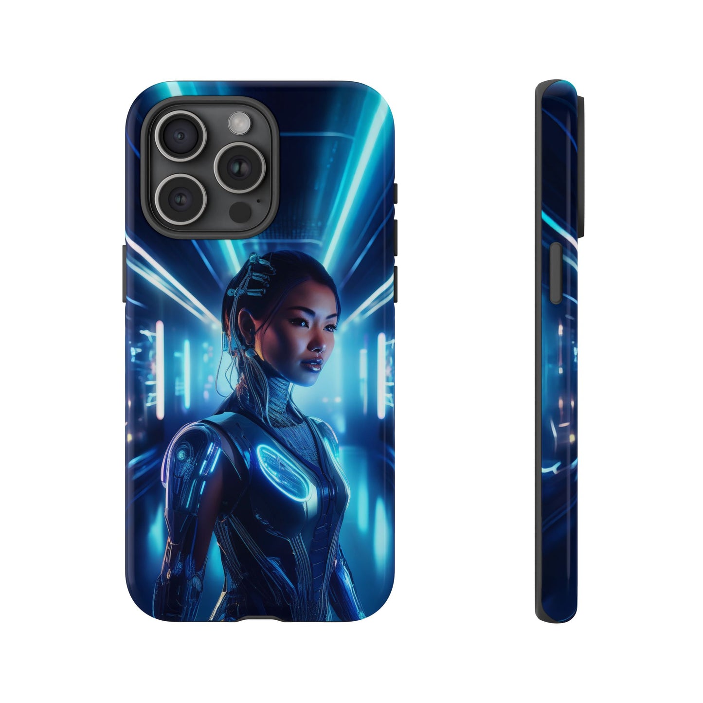 Futuristic Human Android Hybrid Cell Phone Case 004