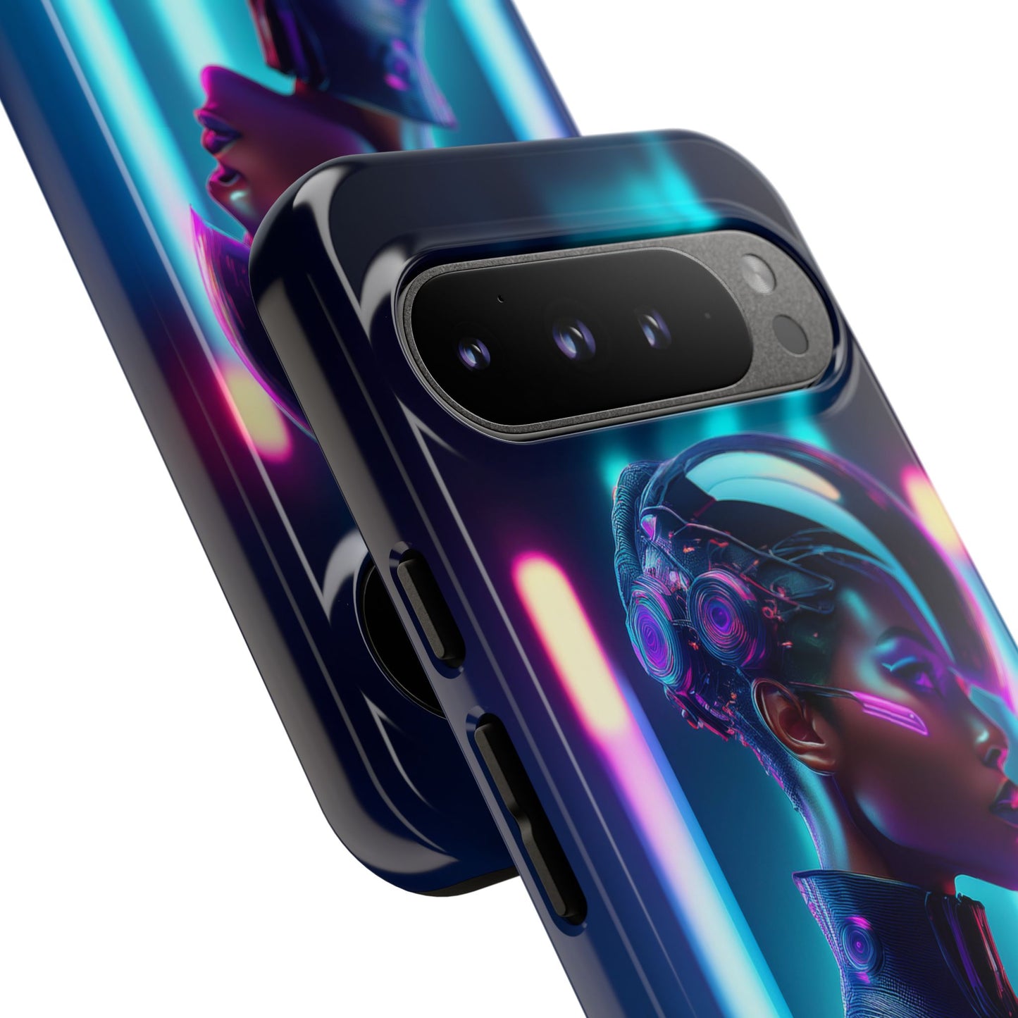 Futuristic Cyberpunk Female Cell Phone Case 021